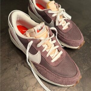 Nike Plum and White Running Shoes